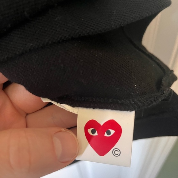 Mens Comme Des Garçons Cotton Heart Polo Shirt XL - Picture 9 of 9